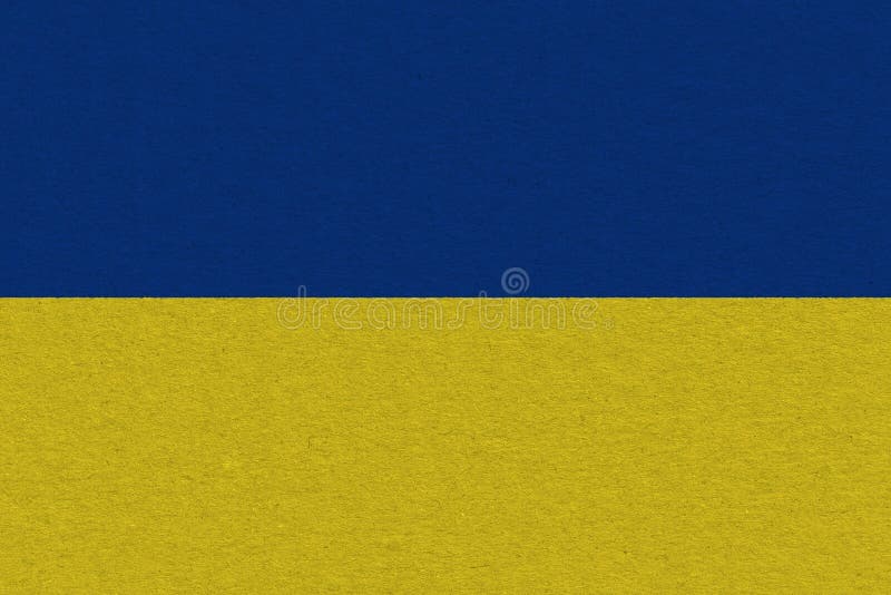 Ukraine flag painted on paper royalty free stock images Ukraine flag painted on paper royalty free stock images