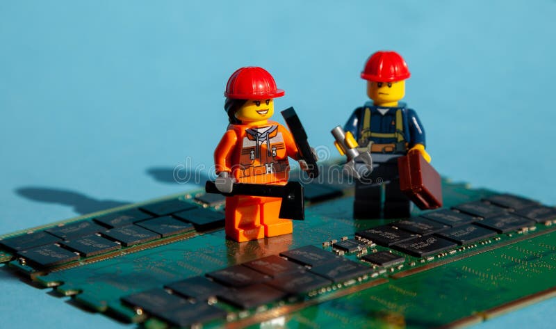 LEGO Angry Office Worker with Black Suit Case