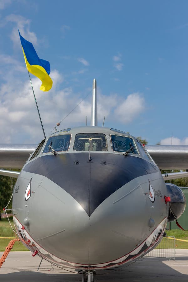Ukrainian Air Force Antonov An 26 Aircraft Siauliai Air Base Editorial
