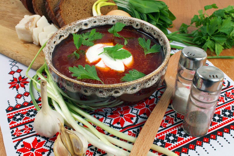 Ukrainian borsch royalty free stock images