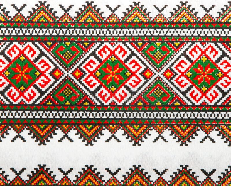 Ukrainian color knitted textile 1