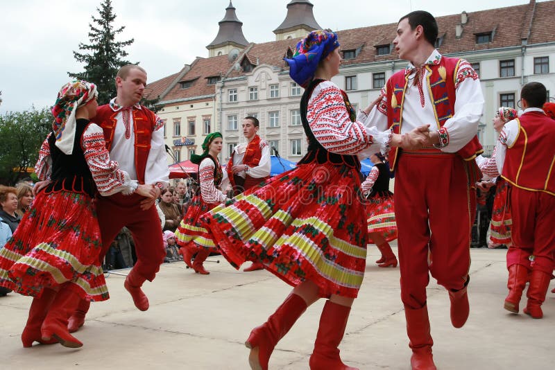 The Ukrainian dance. Dance, is a part of the Ukrainian culture. In the city of Ivano-Frankivsk every year there is a festival of the Ukrainian dances stock photos The Ukrainian dance. Dance, is a part of the Ukrainian culture. In the city of Ivano-Frankivsk every year there is a festival of the Ukrainian dances stock photos