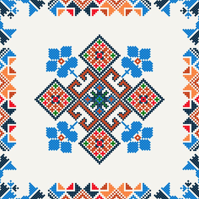Ukrainian Embroidery Pattern 71 Stock Vector Illustration of europe