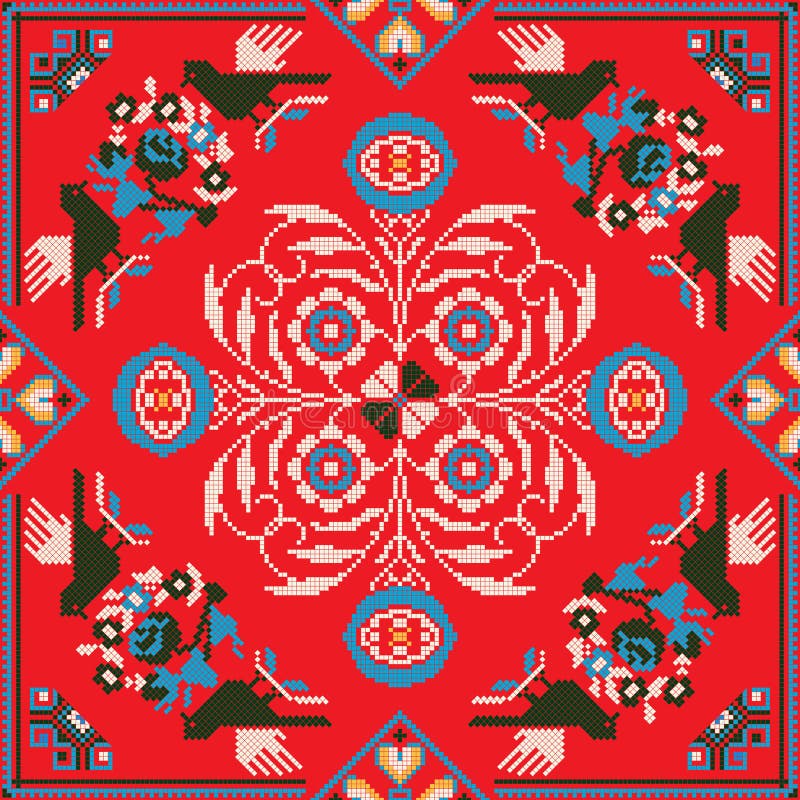 Ukrainian Embroidery Pattern 75 Stock Vector Illustration of ethnic