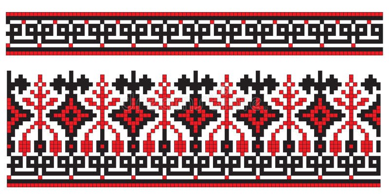 Ukrainian embroidery texture element