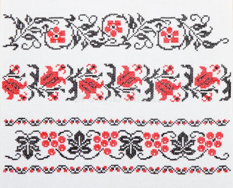 Ukrainian Embroidery, Towel Stock Image Image of design, history