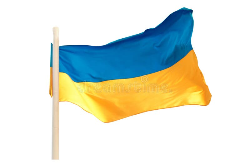 Ukrainian flag stock photo. Image of single, national 274292062