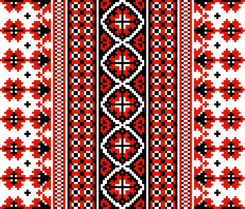 Ukrainian floral ornament stock vector. Illustration of geometric ...