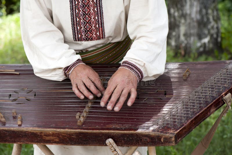 A Ukrainian folk musician