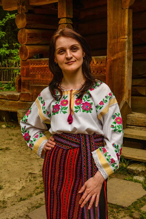 Ukrainian Girl in National Costume Stock Image - Image of embroidered ...