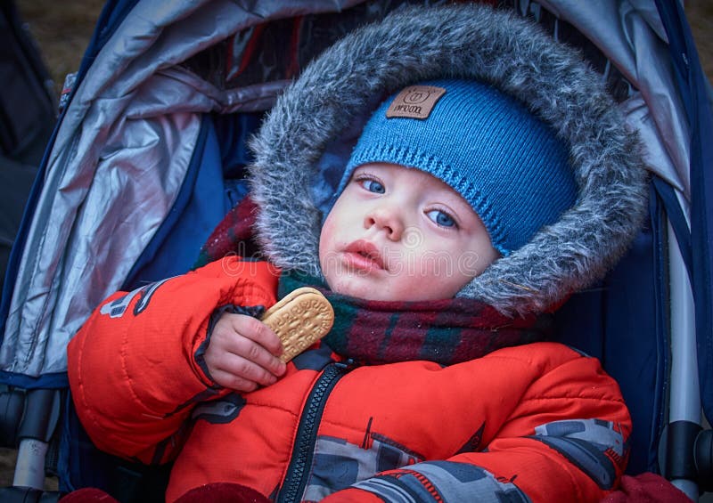 Ukrainian refugees enjoying the food they received