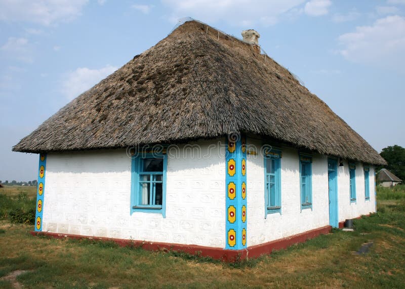 Ukrainian Traditional Rural House Stock Photo Image of historic, roof