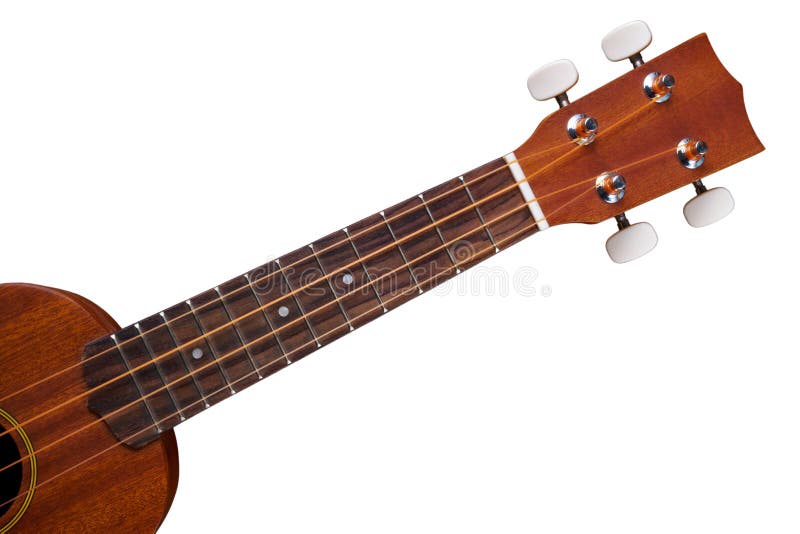 Hawaiian Ukulele Guitar with Four Strings Isolated Stock Image Image