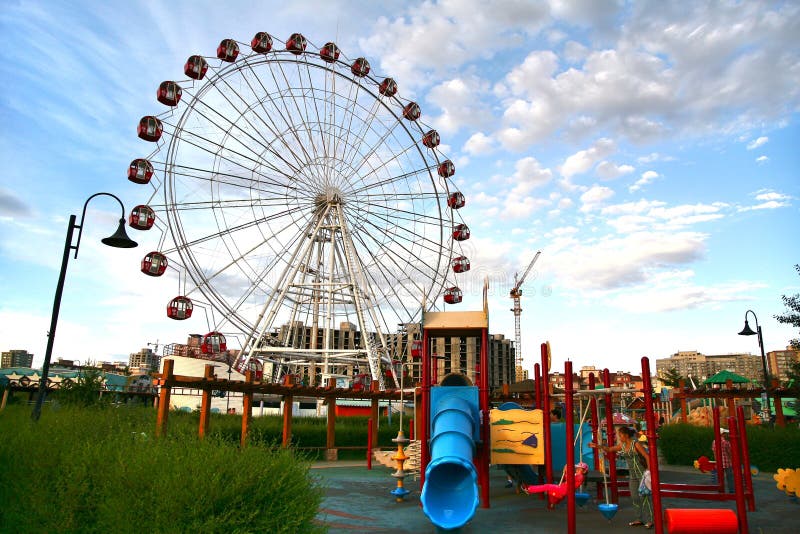 Ulaanbaatar Mongolia july 3 ,2016 : National Amusement Park in Ulaanbaatar , Mongolia royalty free stock image Ulaanbaatar Mongolia july 3 ,2016 : National Amusement Park in Ulaanbaatar , Mongolia royalty free stock image