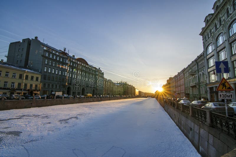 Ulicy St Petersburg fotografia stock Ulicy St Petersburg fotografia stock