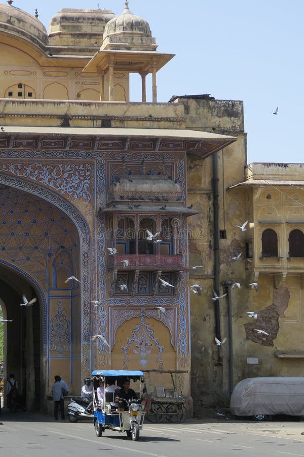 Uliczna scena w Jaipur, India zdjęcia royalty free Uliczna scena w Jaipur, India zdjęcia royalty free