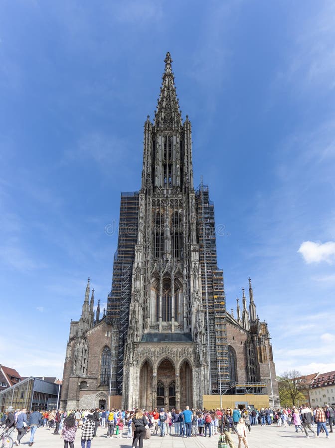 Ulm Cathedral. Gothic, Lutheran Cathedral, the Tallest Cathedral in the ...