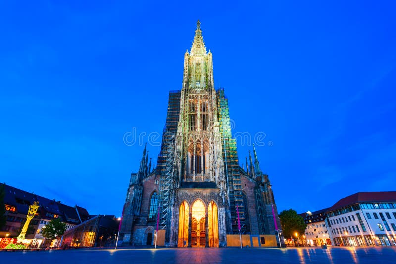 Ulm Minster or Ulmer Munster Cathedral is a Lutheran church located in Ulm, Germany. It is currently the tallest church in the world. Ulm Minster or Ulmer Munster Cathedral is a Lutheran church located in Ulm, Germany. It is currently the tallest church in the world