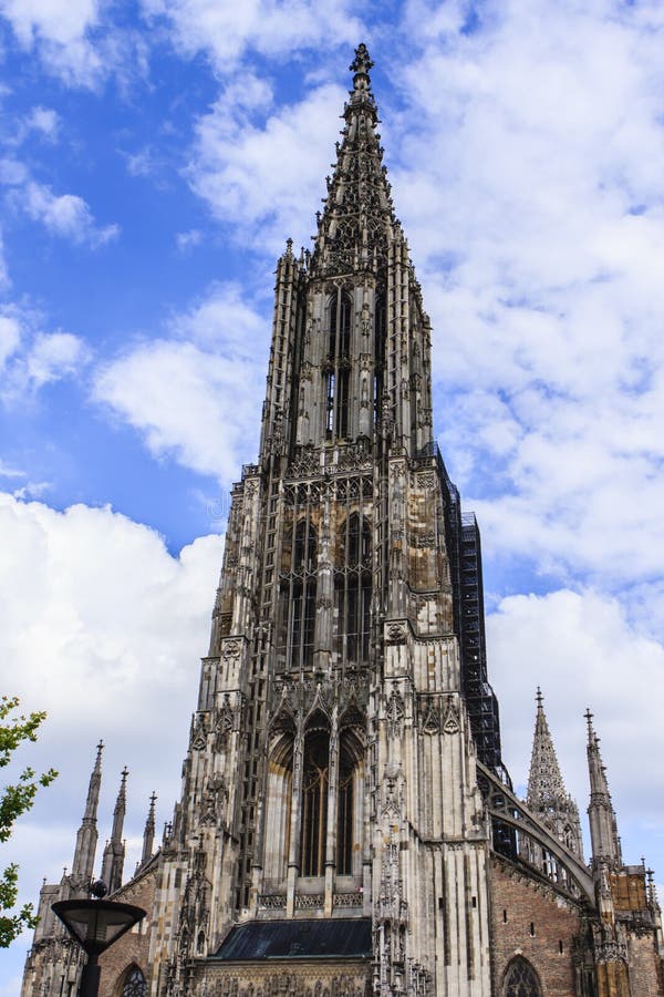 Cathedral or Munster of Ulm, Germany, with Europe's highest spire . Cathedral or Munster of Ulm, Germany, with Europe's highest spire .