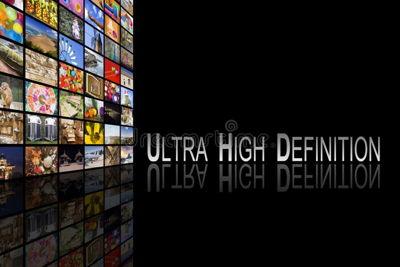 Ultra High Definition Concept royalty free stock photo