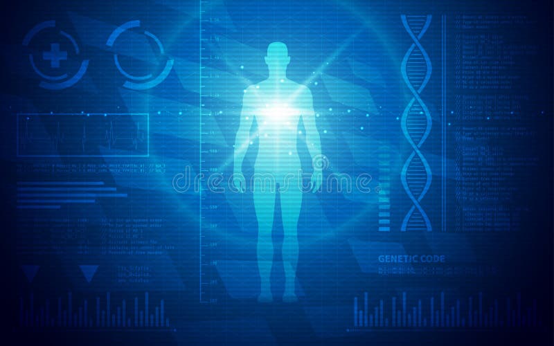 Ultra medicinsk tapet HD-abstrakt begreppSci Fi för mänsklig anatomi royaltyfri illustrationer Ultra medicinsk tapet HD-abstrakt begreppSci Fi för mänsklig anatomi royaltyfri illustrationer