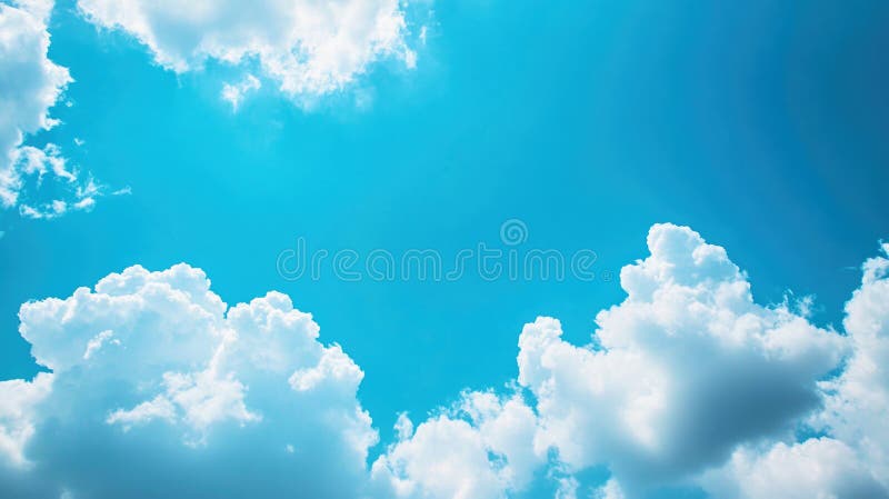 Ultra-simple blue sky with flat gradient for minimalistic graphic design projects royalty free stock photo