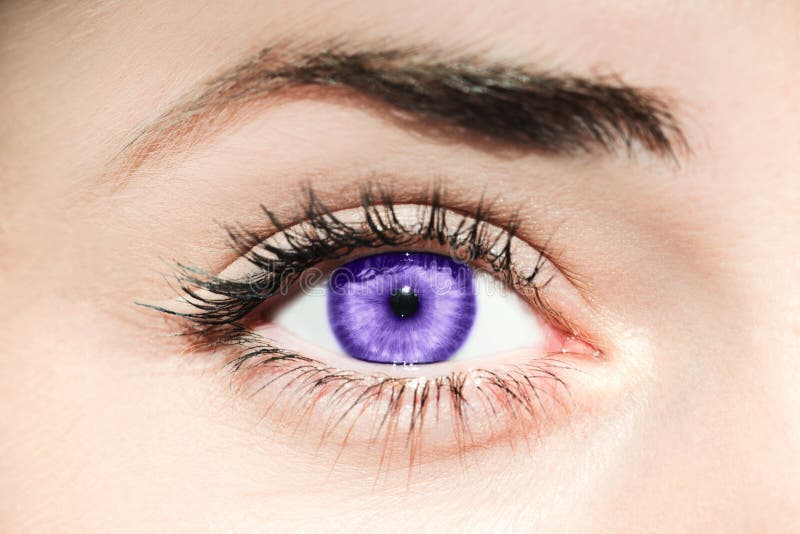 Ultra Violet eye stock image. Image of eyesight, hype - 105533393