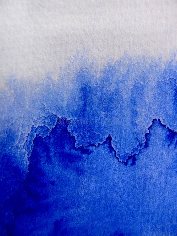 Ultramarine Blue Watercolor Background 3 Stock Image - Image of