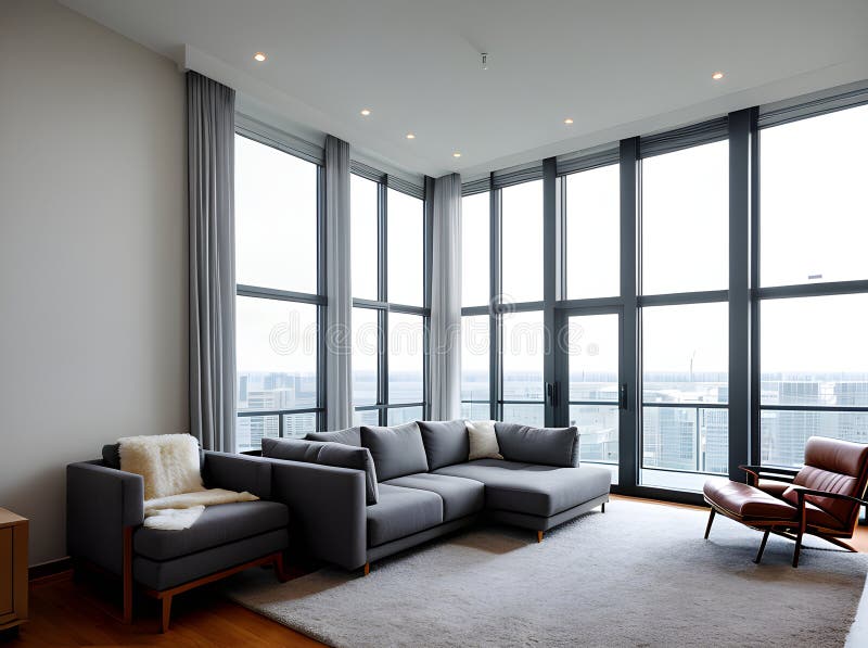 Image showcasing Duplex Penthouse With Scandinavian Aesthetics & Industrial Elements