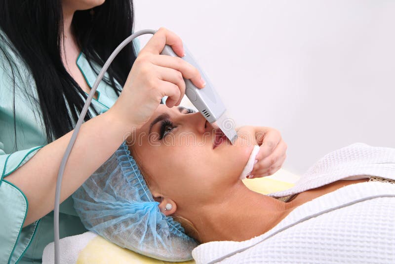 Ultrasonic Cleaning Of The Face Stock Image Image Of Acne Healthy