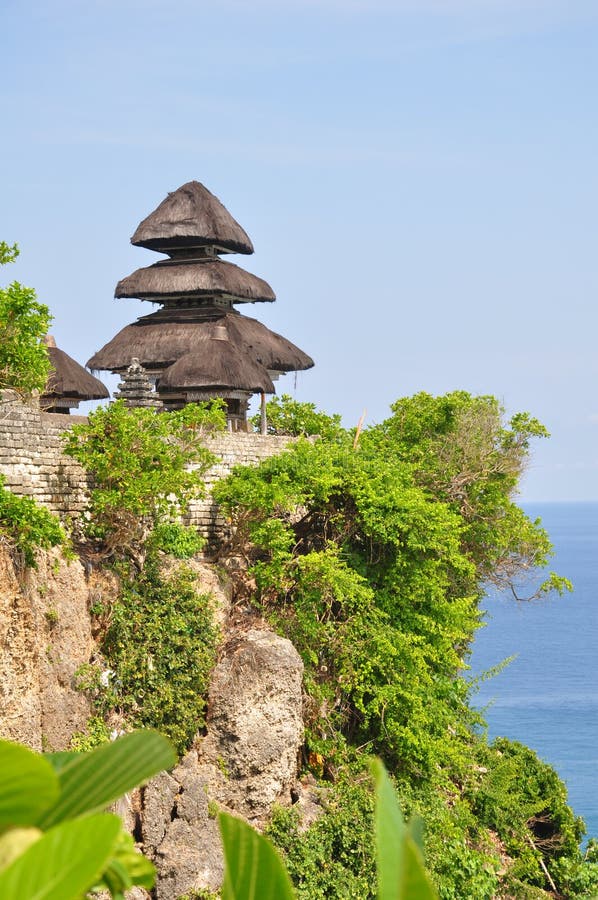 Uluwatu Tempel stockbild. Bild von stroh, anziehung, ferien 10626763