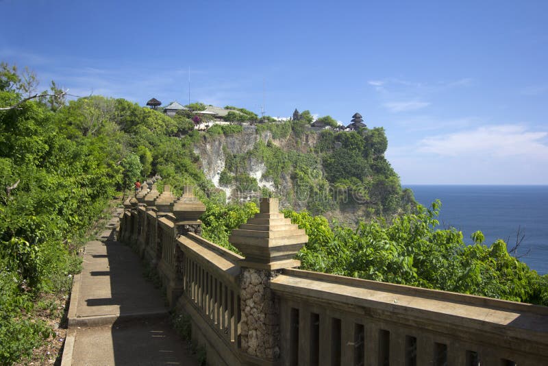 Uluwatu tempel, Bali, Indonesië stock afbeeldingen