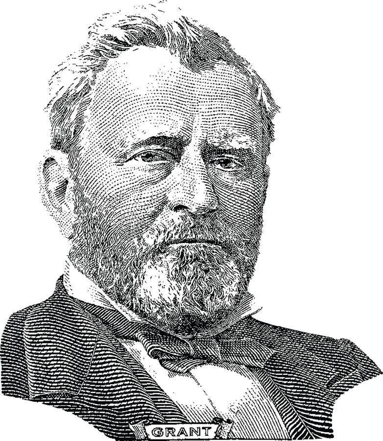 Ulysses s Grant (вектор) бесплатная иллюстрация Ulysses s Grant (вектор) бесплатная иллюстрация