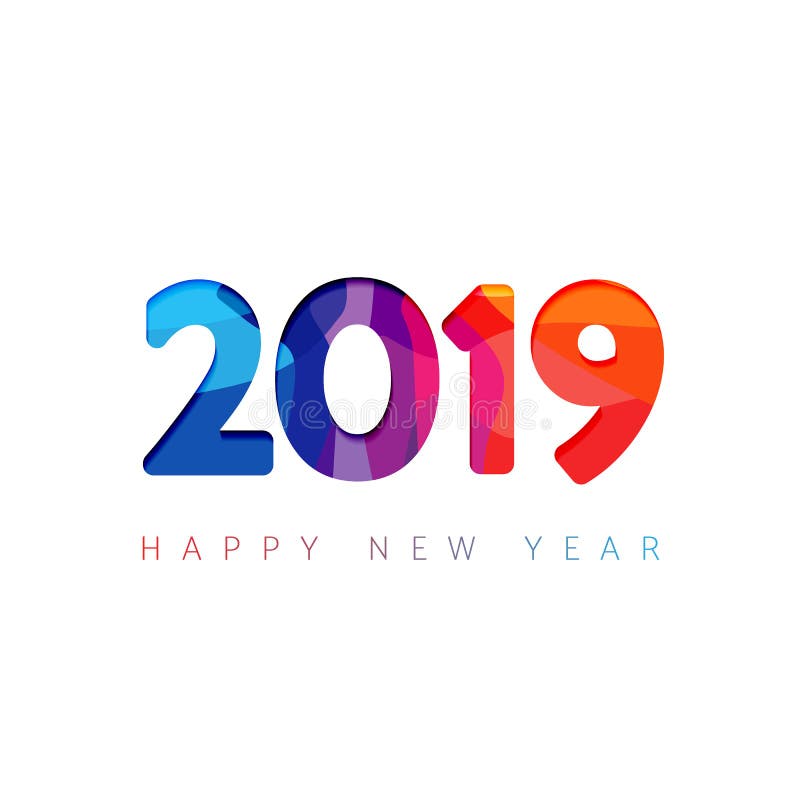 2019 um cartão do ano novo feliz ilustração royalty free 2019 um cartão do ano novo feliz ilustração royalty free