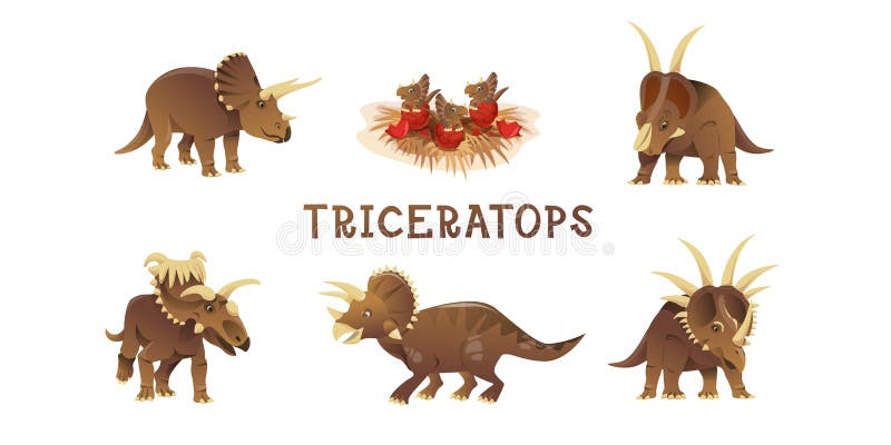 Vetores e ilustrações de Dinossauro triceratops para download gratuito