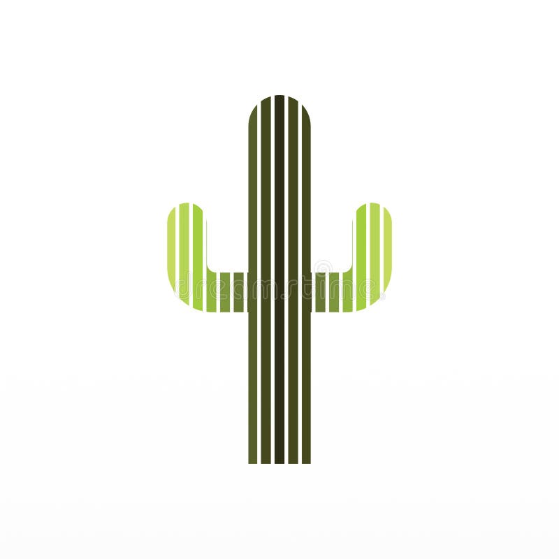Um Desenho De Logotipo Simples De Um Cacto Ilustração Stock - Ilustração de  isolado, linha: 271890580