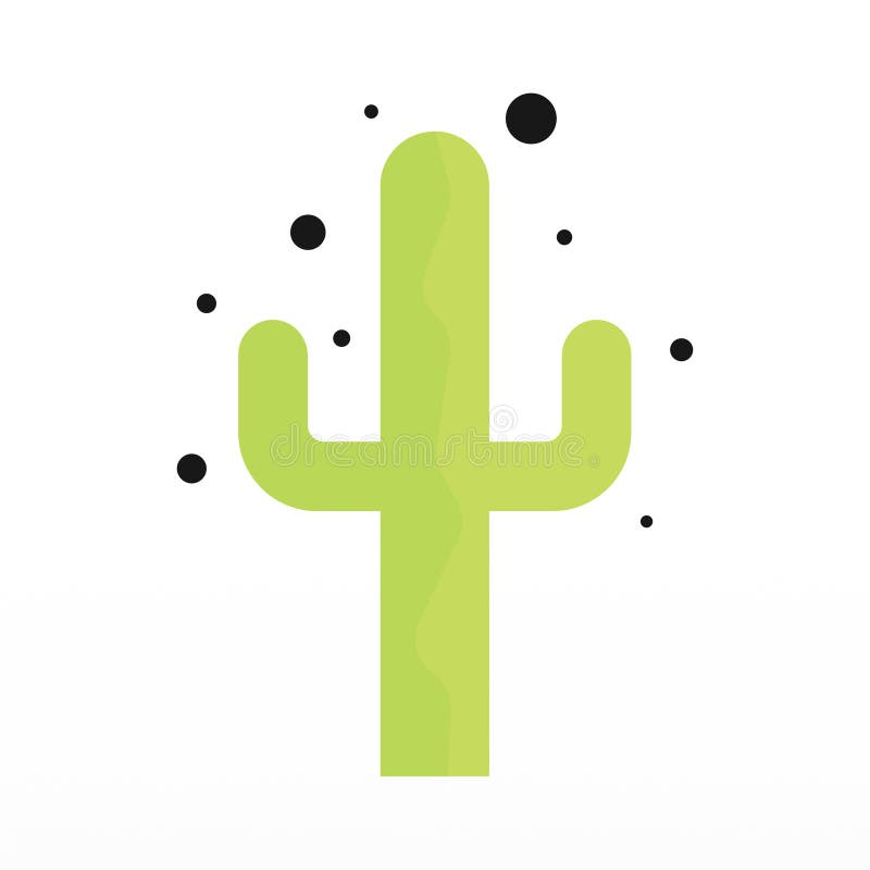 Um Desenho De Logotipo Simples De Um Cacto Ilustração Stock - Ilustração de  isolado, linha: 271890580
