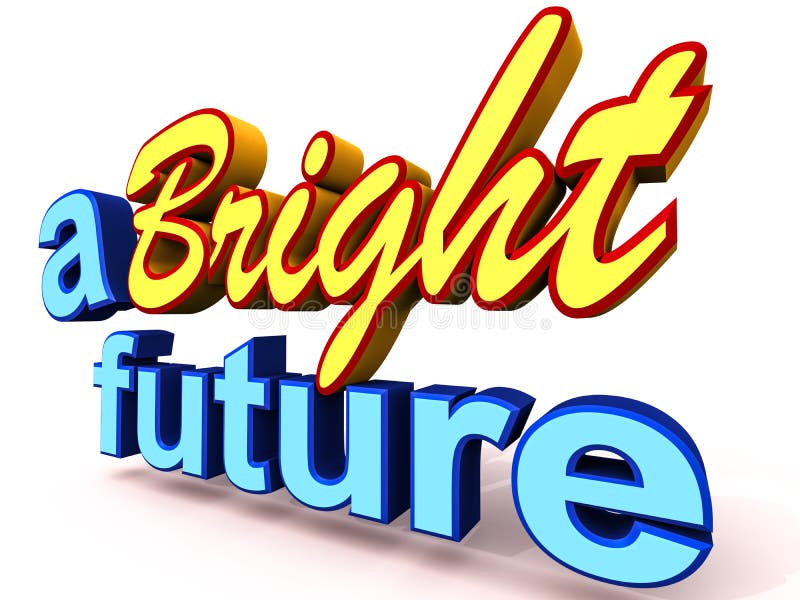 Um futuro brilhante ilustração royalty free