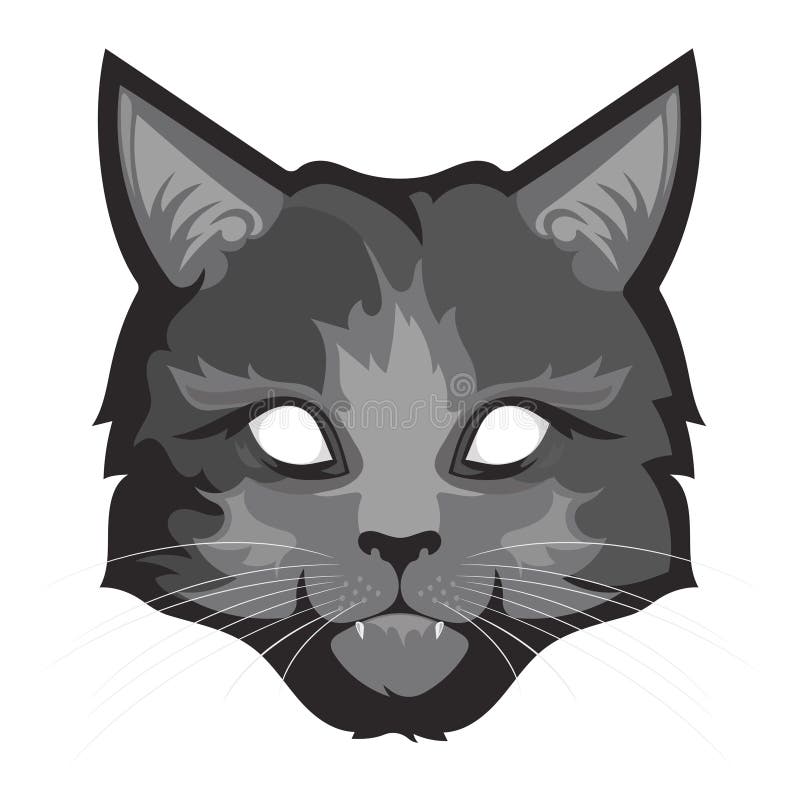 Um gato cinzento macio ilustração stock