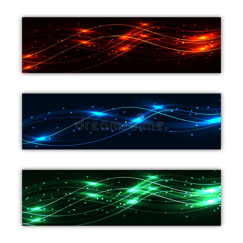Um grupo de três texturas coloridos abstratas do fundo dos cartazes da incandescência digital bonita mágica do laser de incandesc ilustração do vetor Um grupo de três texturas coloridos abstratas do fundo dos cartazes da incandescência digital bonita mágica do laser de incandesc ilustração do vetor