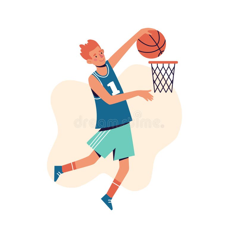 Jogando Basquete, Download Grátis, Desenho, Vetor