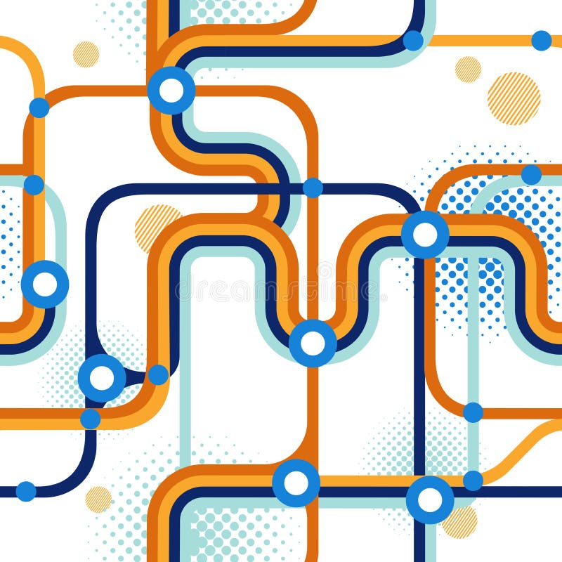 Um mapa do metro ilustração royalty free Um mapa do metro ilustração royalty free