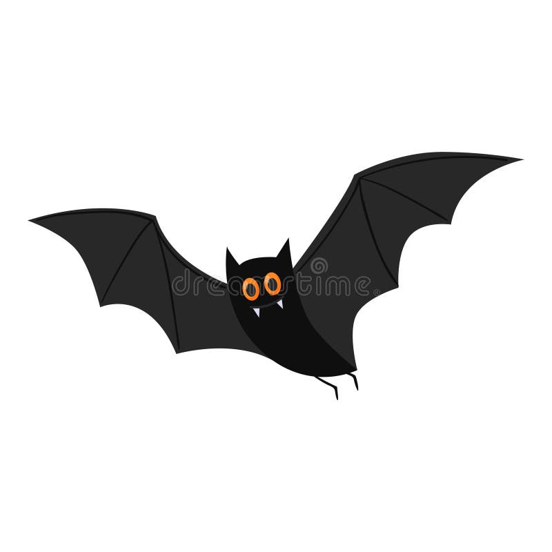Dente bonito em traje de morcego vampiro ícone vetor isolado . imagem  vetorial de Baldezh© 396175656