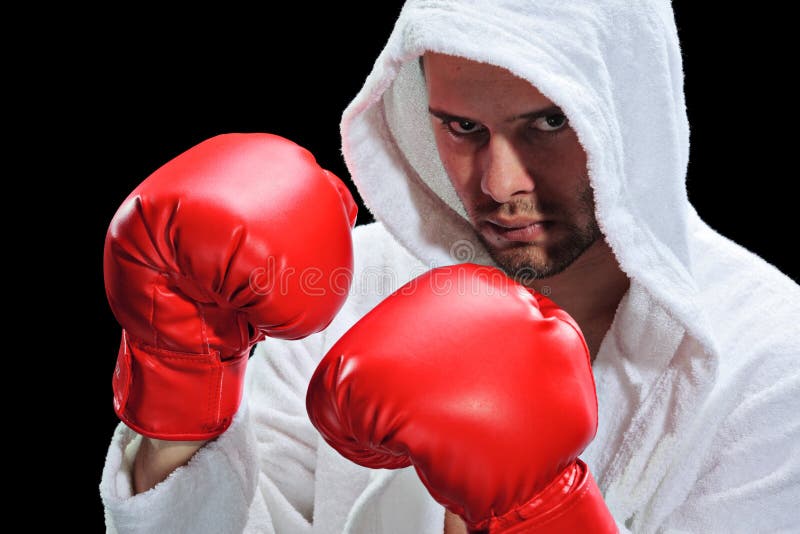 Um pugilista fotografia de stock royalty free