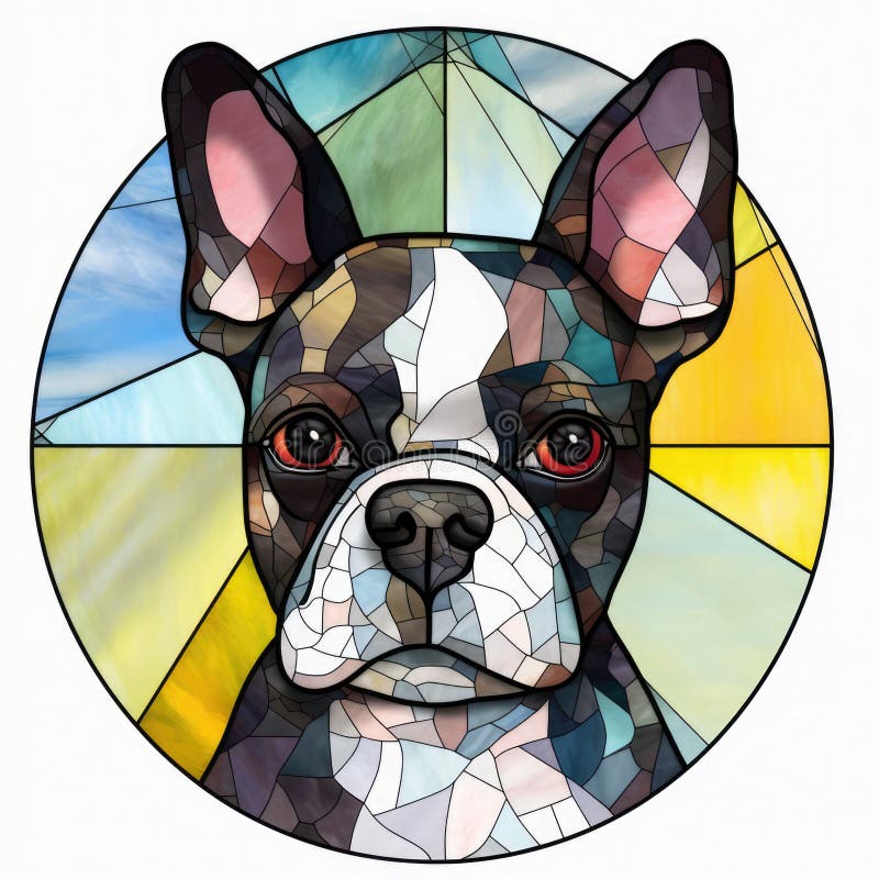 Coloque Adesivos Fofinhos De Boston Terriveis E Legais No Estilo Cartoon  Isolados Em Fundo Branco. Design De Impressão Para Cães F Ilustração do  Vetor - Ilustração de canino, moderno: 265667776