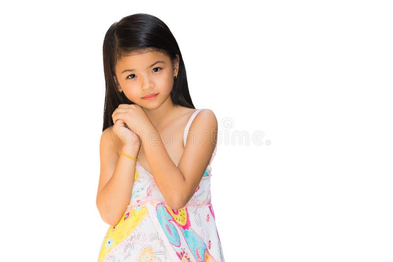 Um retrato de uma rapariga jovem e moderna foto de stock royalty free