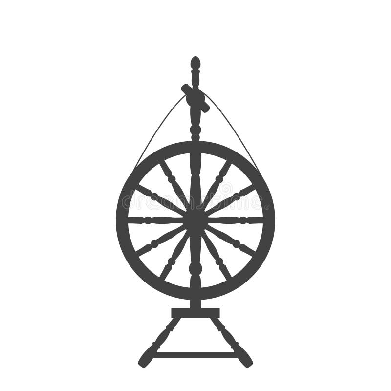 Um ícone antigo da roda de giro