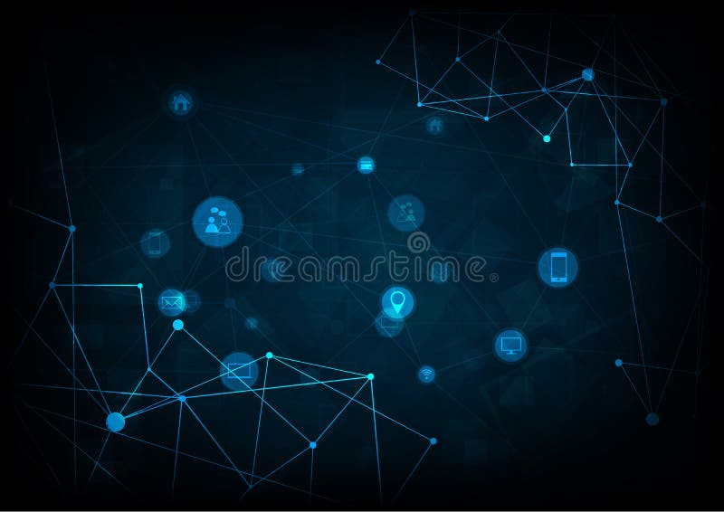 Uma comunicação da tecnologia ilustração stock Uma comunicação da tecnologia ilustração stock