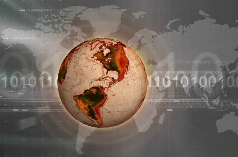 Comunicação global ilustração do vetor