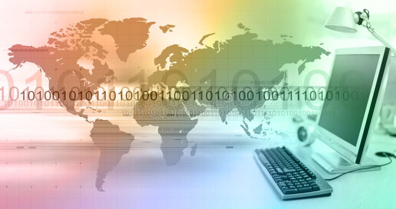 Comunicação global ilustração do vetor